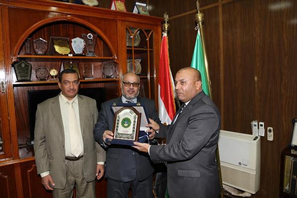 محافظ المنوفية يستقبل رئيس جامعة الأزهر لإفتتاح مؤتمر  العقل وعلوم العربية